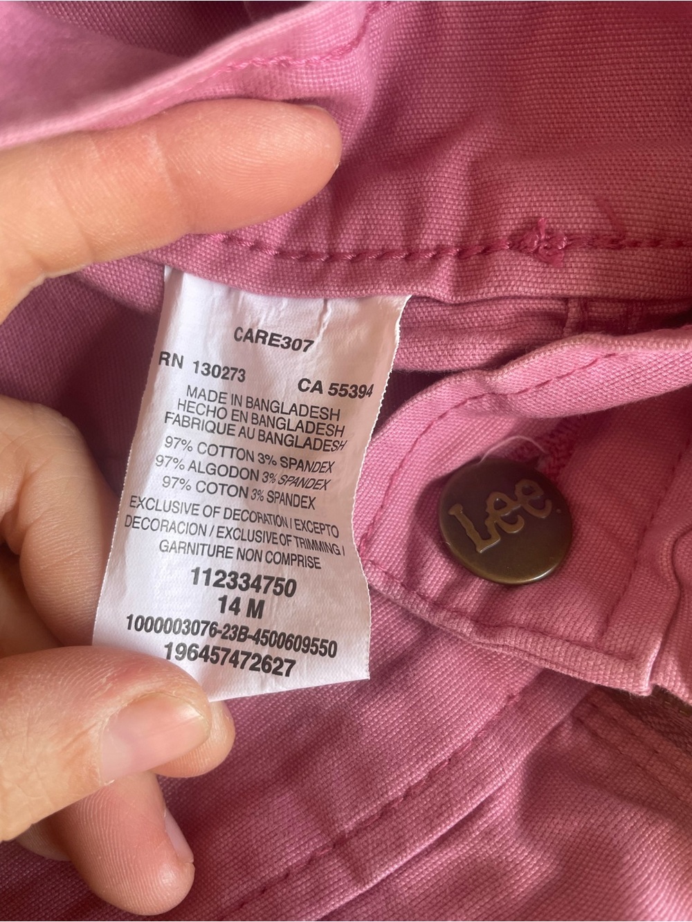 Lee Pink Cotton-Blend Cargo Shorts - Picture 4 of 4
